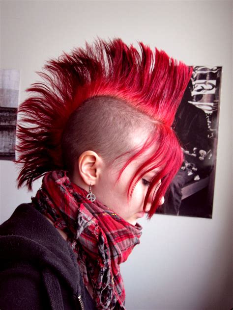 short punk mohawk|punk mohawk styles.